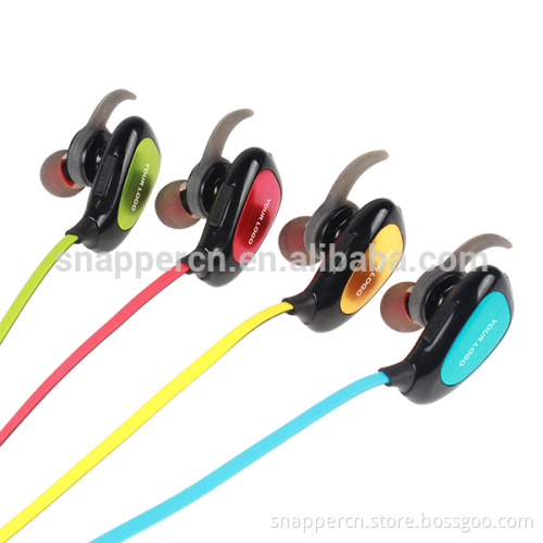 Stylish outdoor sport neck hanging in-ear earbud wireless Bluetooth headset